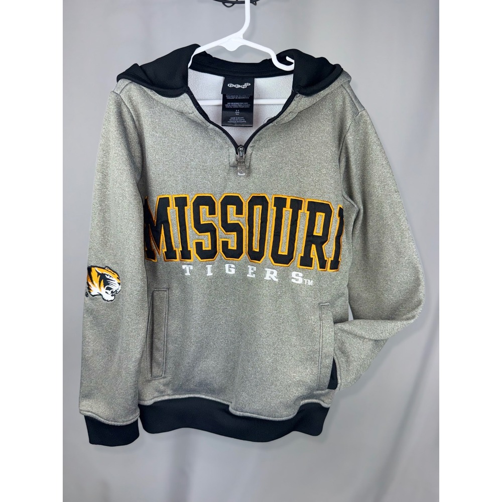 G-III Missouri Tigers Hoodie Pullover Quarter Zip NCAA Kids Size M